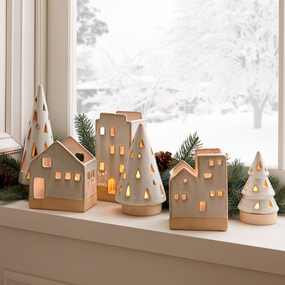 Ceramic Tealight Houses West Elm Australia